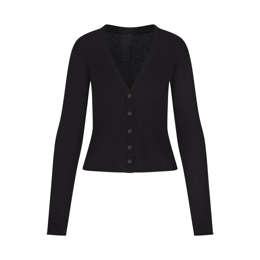 FEATHERWEIGHT CASHMERE CARDIGAN | ONYX