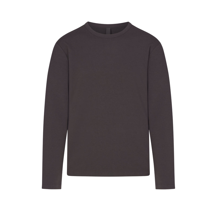 JERSEY LOUNGE MENS RELAXED LONG SLEEVE T-SHIRT | ASH