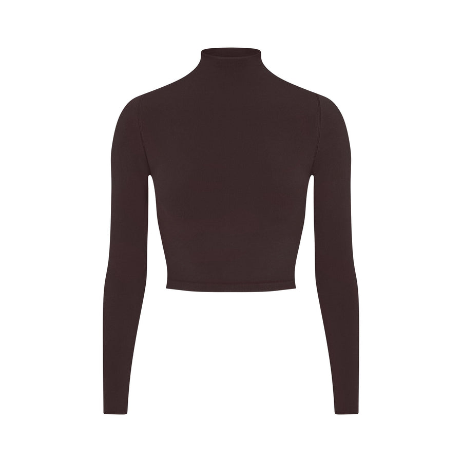 NikeSKIMS VINTAGE SEAMLESS MOCK NECK CROP TOP | PHOENIX