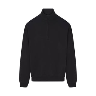 FLEECE LOUNGE MENS RELAXED QUARTER ZIP | WASHED ONYX