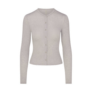 SHEER MODAL CARDIGAN | HEATHER GREY