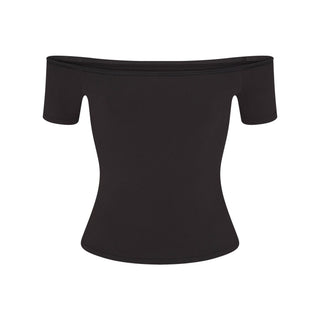 COTTON JERSEY OFF THE SHOULDER TOP | SOOT