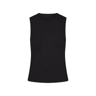 FEATHERWEIGHT CASHMERE SLEEVELESS TOP | ONYX