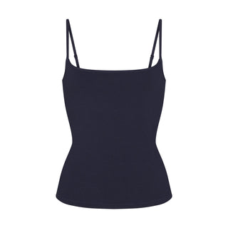COTTON JERSEY SCOOP NECK CAMI | NAVY