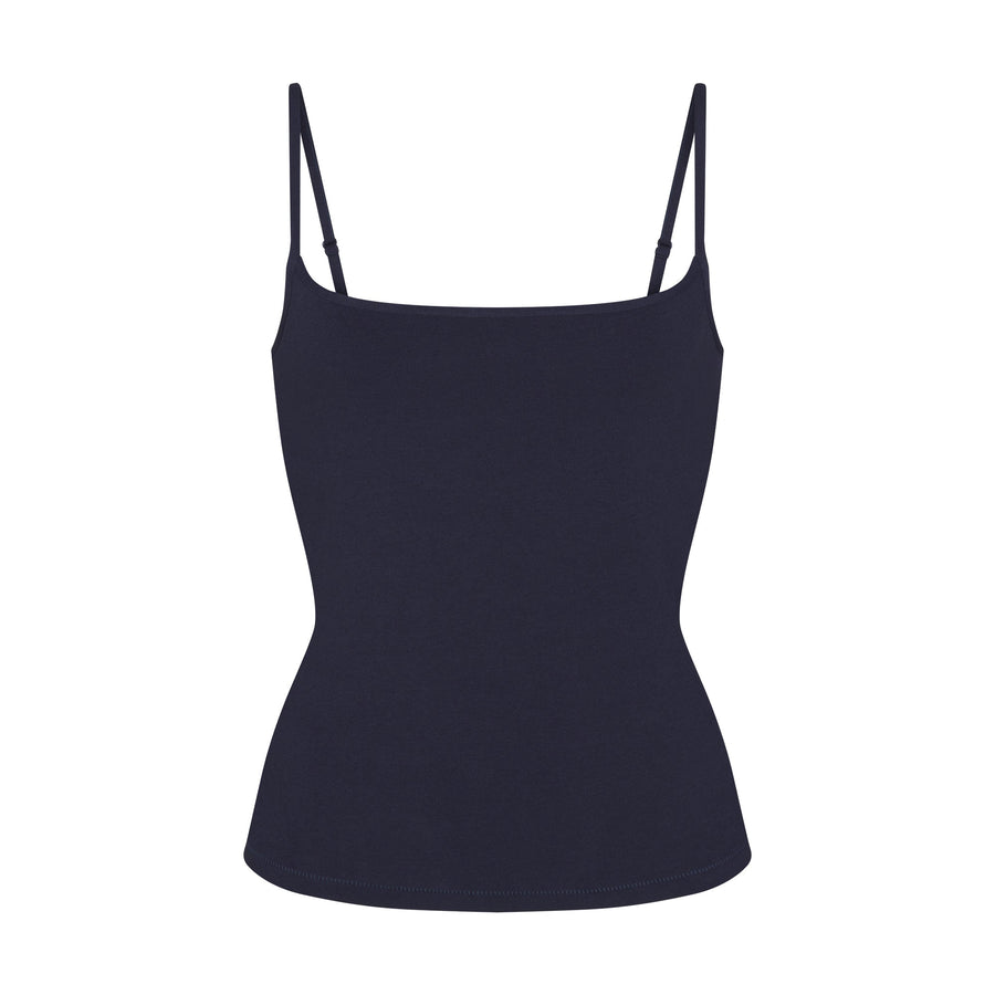 COTTON JERSEY SCOOP NECK CAMI | NAVY