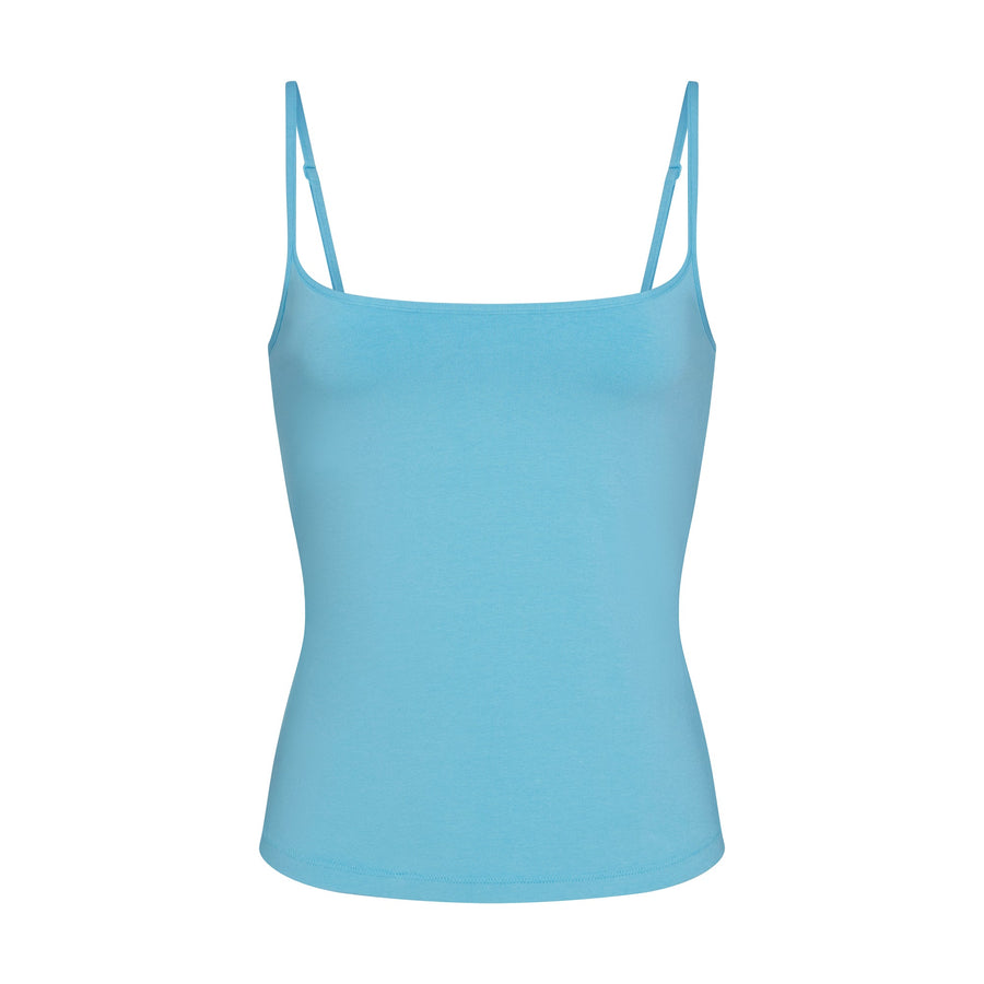 COTTON JERSEY SCOOP NECK CAMI | WATER