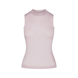 SLINKY KNIT MOCK NECK TANK | IRIS MICA