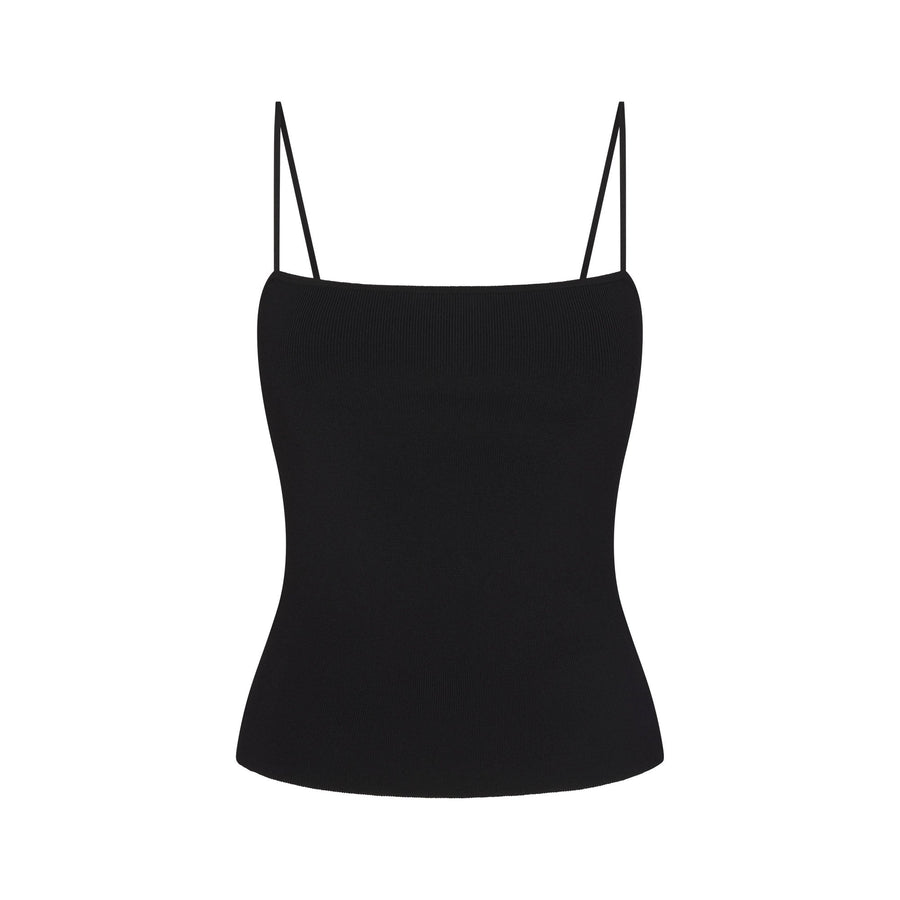 REFINED KNIT CAMI | OBSIDIAN