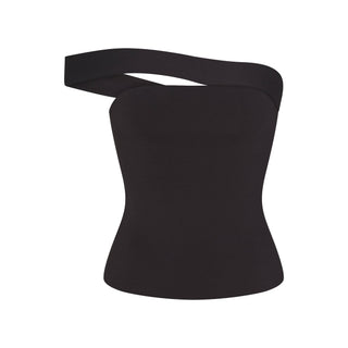 COTTON JERSEY ASYMMETRICAL TOP | SOOT