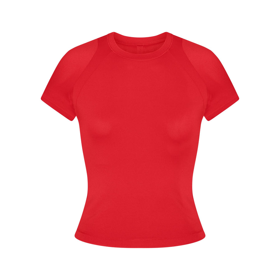 NikeSKIMS AIRY BABY TEE | RUBY