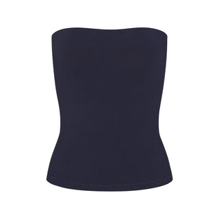 COTTON JERSEY TUBE TOP | NAVY