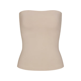 COTTON JERSEY TUBE TOP | STONE