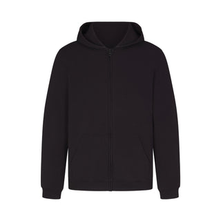 JERSEY LOUNGE MENS ZIP UP HOODIE | OBSIDIAN