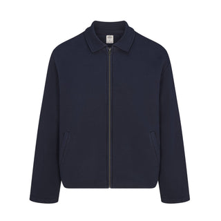 HEAVYWEIGHT FLEECE MENS SHERPA-LINED ZIP UP JACKET | NAVY