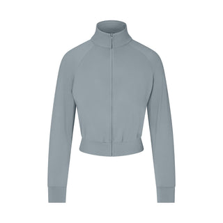 NikeSKIMS AIRY CROPPED TRACK JACKET | WASHED PACIFIC