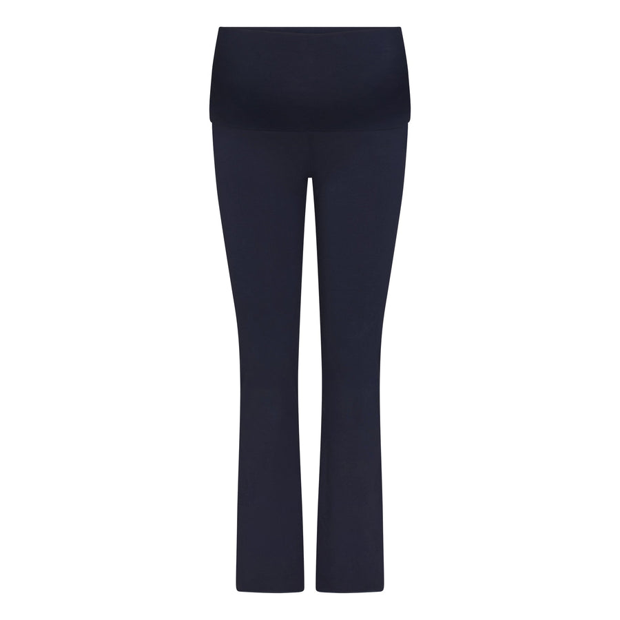 COTTON JERSEY MATERNITY FOLDOVER PANT | NAVY
