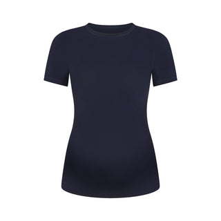 COTTON JERSEY MATERNITY T-SHIRT | NAVY