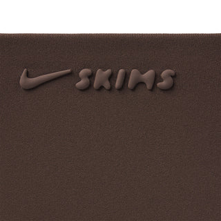 NikeSKIMS MATTE MOCK NECK FULL ZIP JACKET | DARK SEPIA