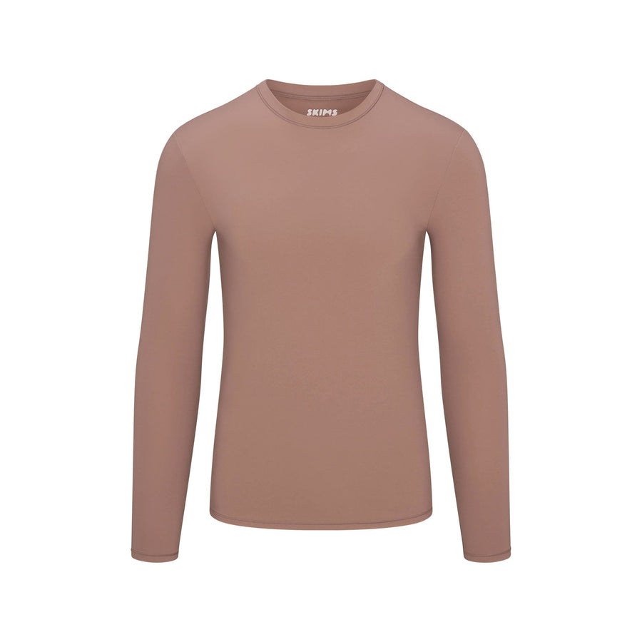 FITS EVERYBODY MENS SLIM LONG SLEEVE T-SHIRT | UMBER