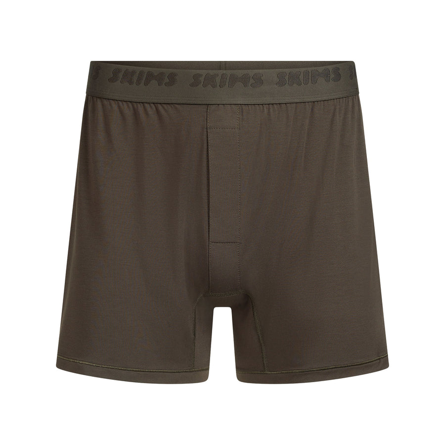 SKIMS STRETCH MENS KNIT BOXER | LODEN