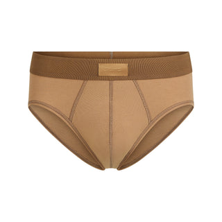 SKIMS COTTON MENS BRIEF | RUSSET