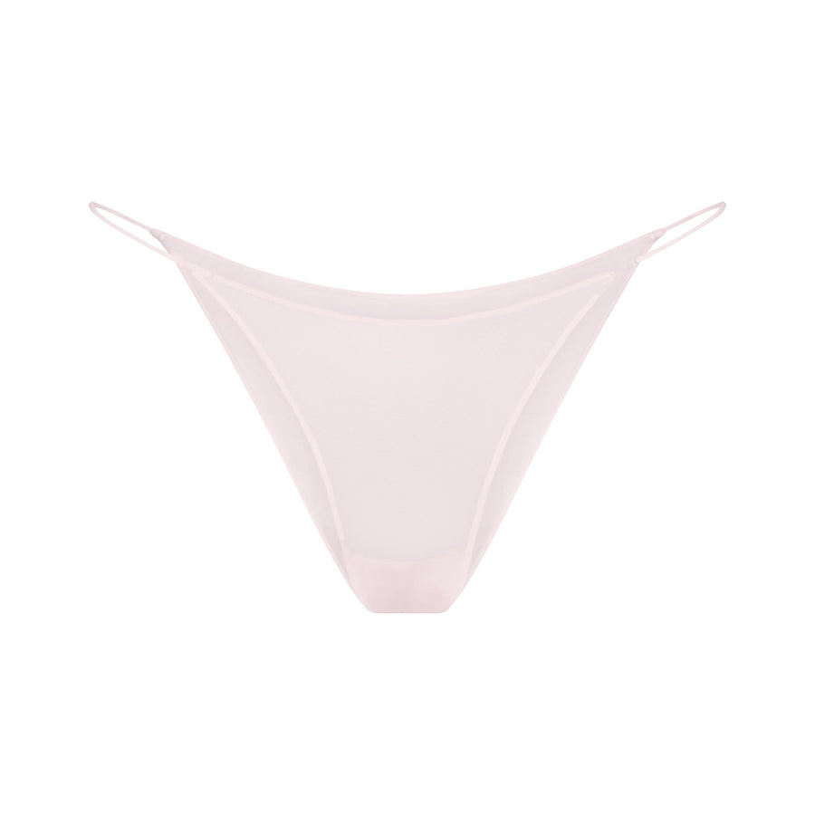 ULTRA FINE MESH STRING BIKINI | BARELY PINK