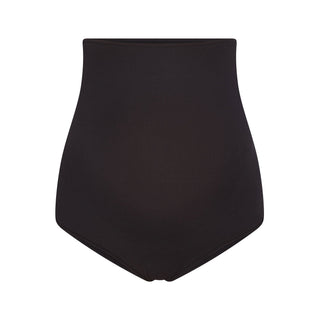 COTTON JERSEY MATERNITY HIGH-WAISTED BRIEF | SOOT