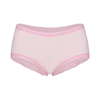 LIGHTWEIGHT COTTON LACE BOY SHORT | CHERRY BLOSSOM