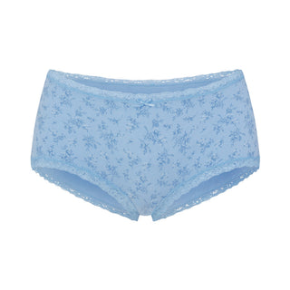 LIGHTWEIGHT COTTON LACE BOY SHORT | SURF DAINTY FLORAL PRINT