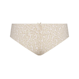 LIGHTWEIGHT COTTON RUCHED BACK HIPSTER | DELTA LEOPARD