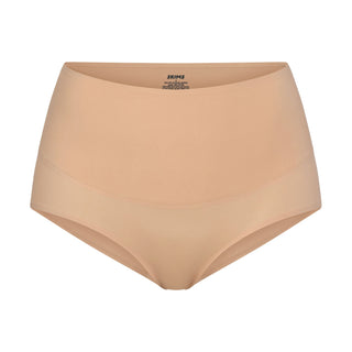 SMOOTHING INTIMATES HIGH-WAISTED BRIEF | CLAY