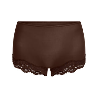 FITS EVERYBODY LACE BOY SHORT | ESPRESSO