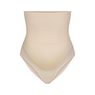 FITS EVERYBODY MATERNITY BANDED HIGH-WAISTED BRIEF | SAND