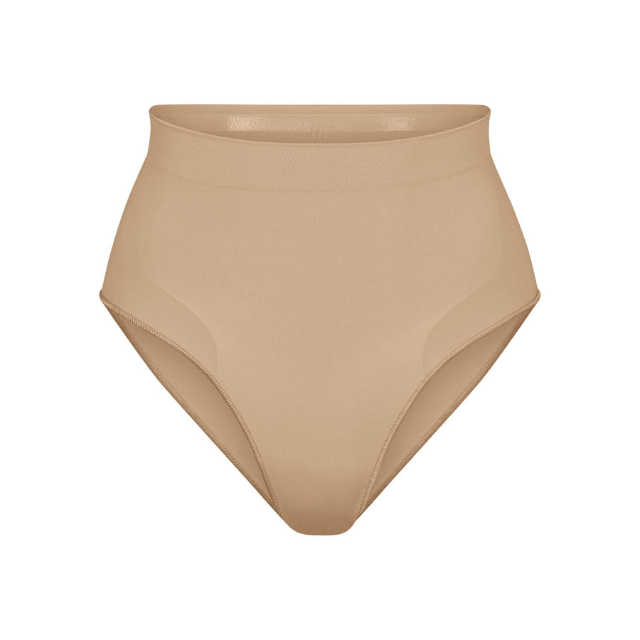 SEAMLESS SCULPT MID WAIST BRIEF | CLAY