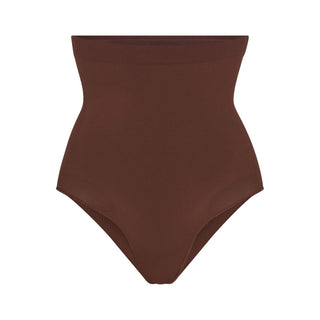 SEAMLESS SCULPT HIGH-WAISTED BRIEF | COCOA