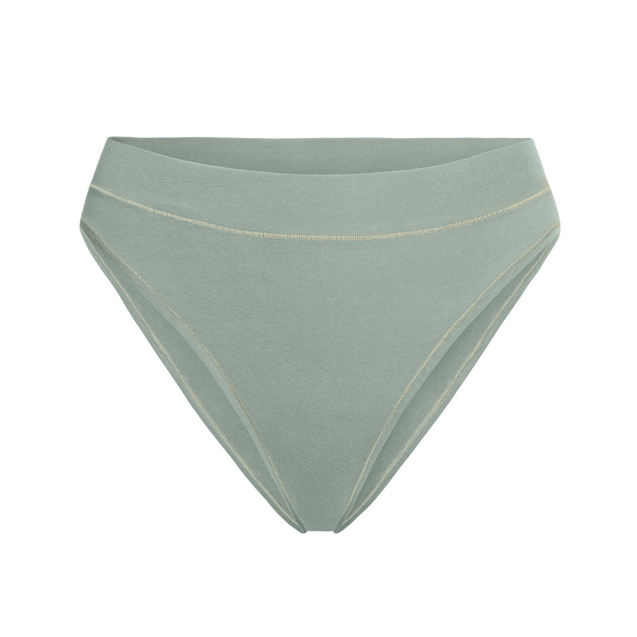 COTTON JERSEY CHEEKY TANGA | MINERAL