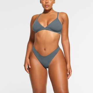 COTTON JERSEY DIPPED THONG | KYANITE