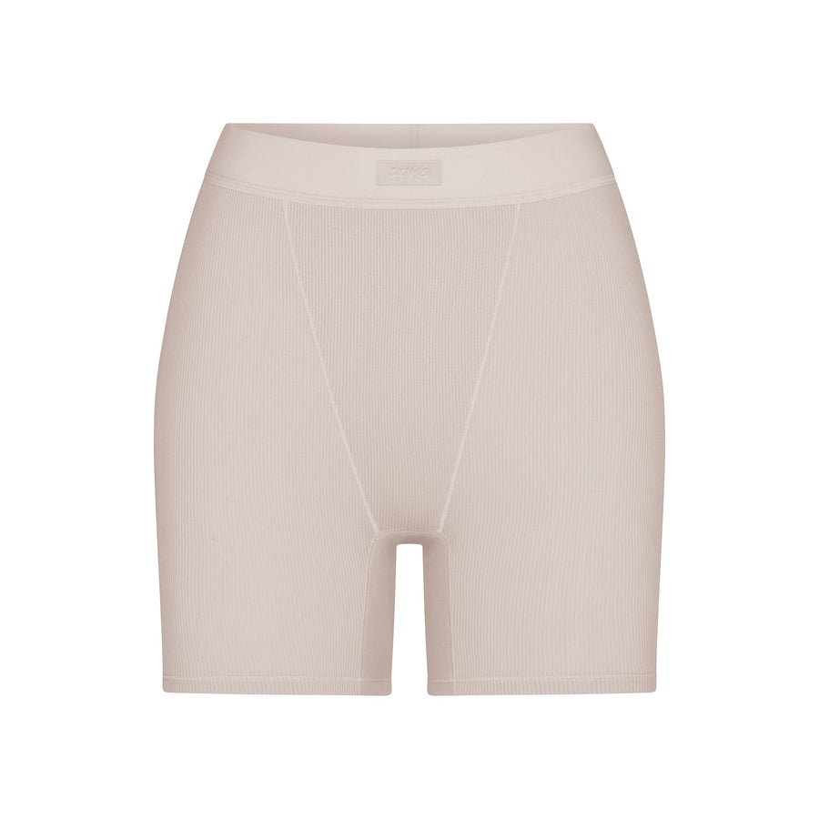 COTTON RIB BOXER | STONE