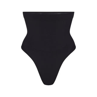 SEAMLESS SCULPT HIGH-WAISTED THONG | ONYX