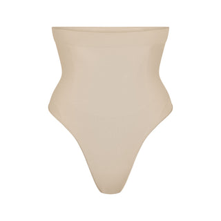SEAMLESS SCULPT HIGH-WAISTED THONG | SAND