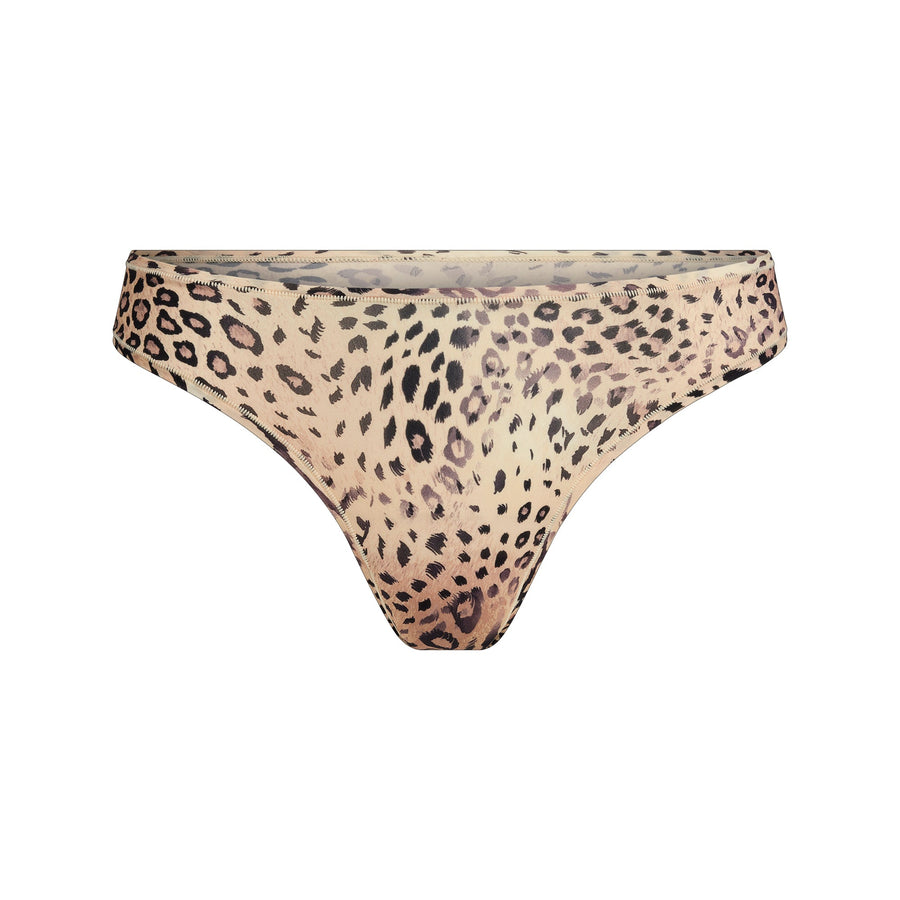 FITS EVERYBODY DIPPED FRONT THONG | SAND MULTI ANIMAL
