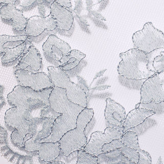 EMBROIDERED LINGERIE FRONT CLOSE UNLINED BRA | PEARL