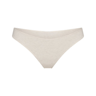 LIGHTWEIGHT COTTON THONG | OATMEAL HEATHER