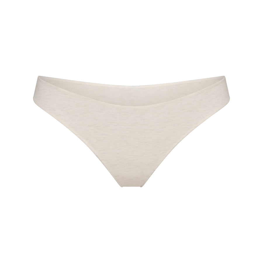 LIGHTWEIGHT COTTON THONG | OATMEAL HEATHER