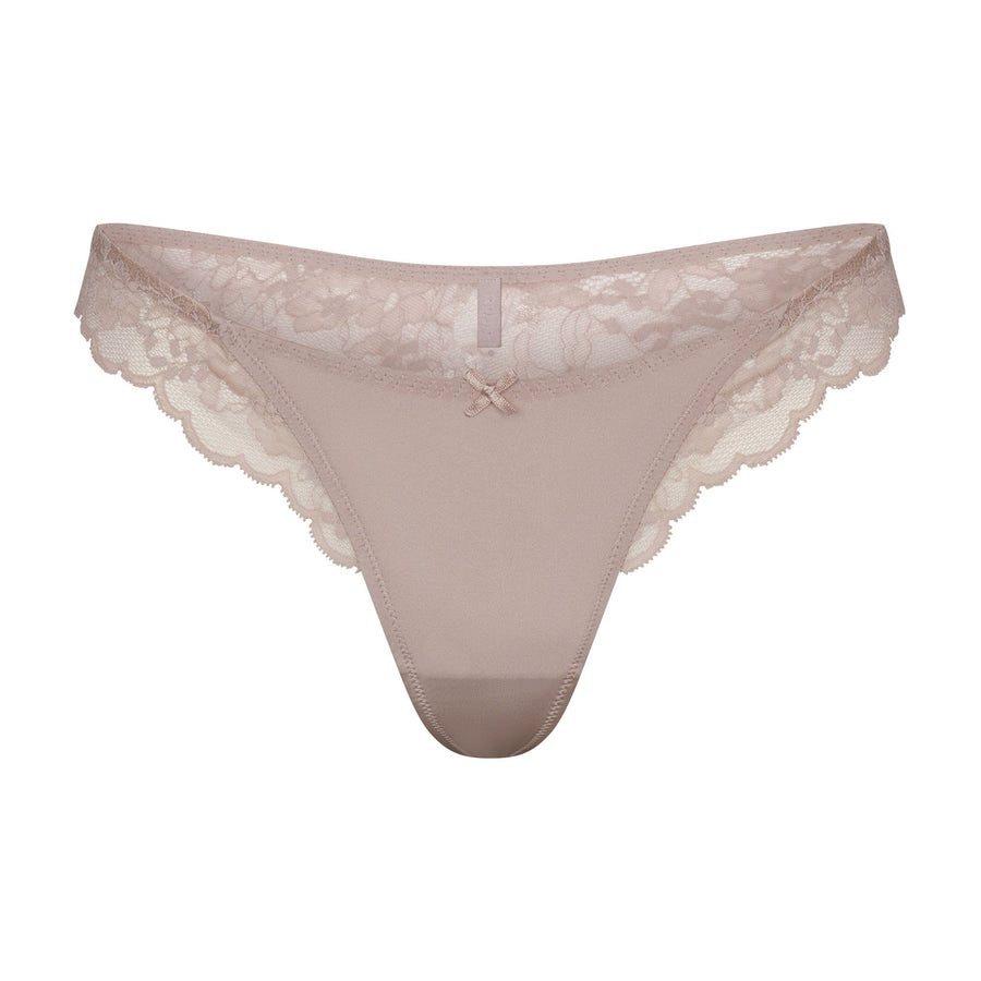 SKIMS LACE THONG | FAWN