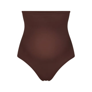 FITS EVERYBODY MATERNITY HIGH-WAISTED THONG | COCOA