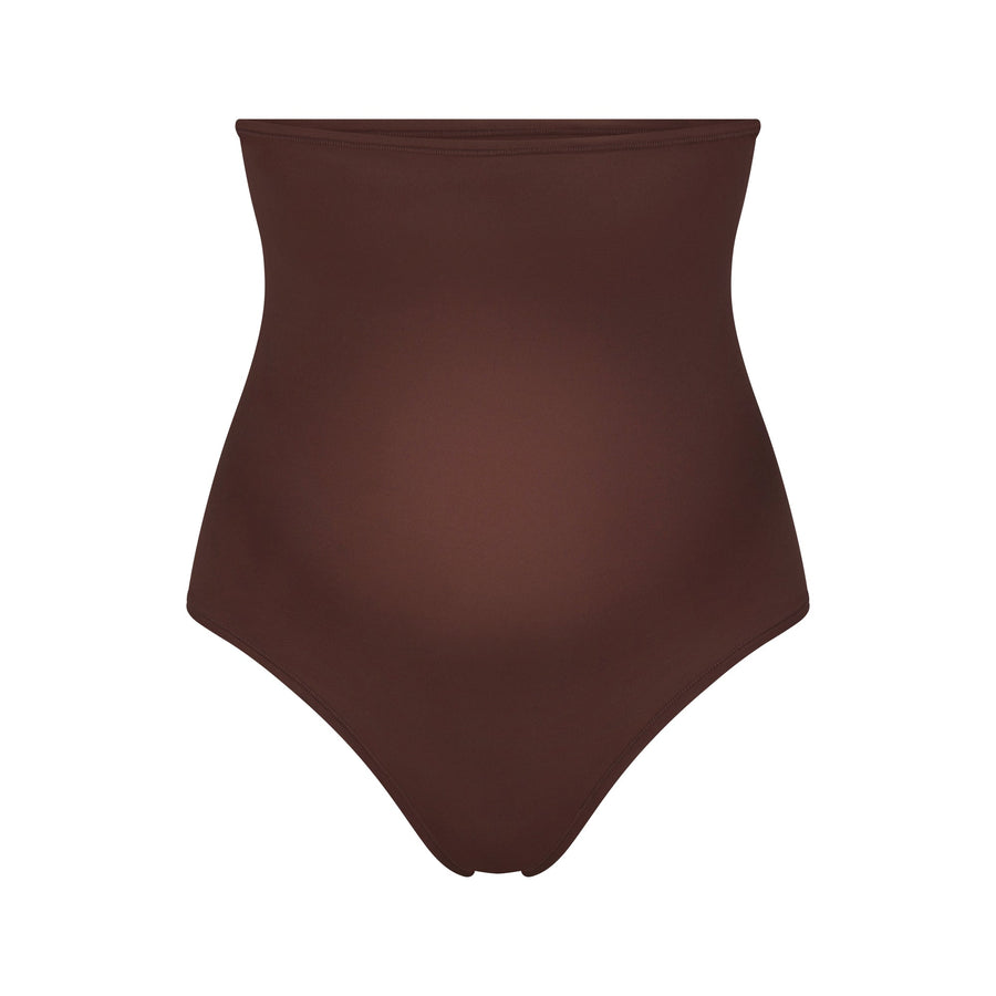 FITS EVERYBODY MATERNITY HIGH-WAISTED THONG | COCOA