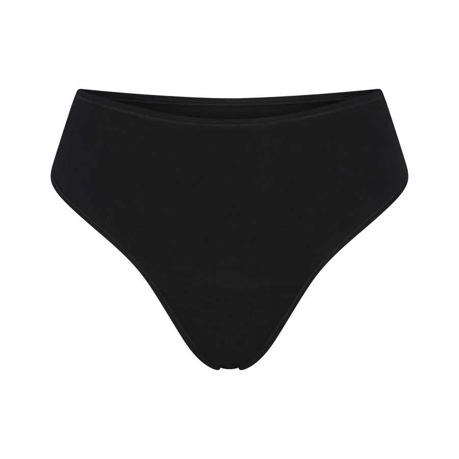 PERIOD PANTIES THONG | OBSIDIAN