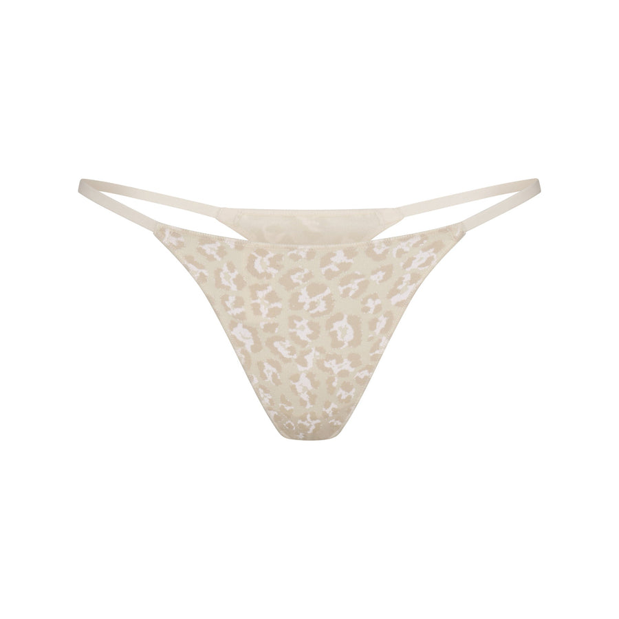 LIGHTWEIGHT COTTON STRING THONG | DELTA LEOPARD