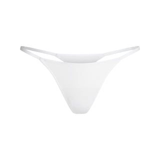LIGHTWEIGHT COTTON STRING THONG | SNOW